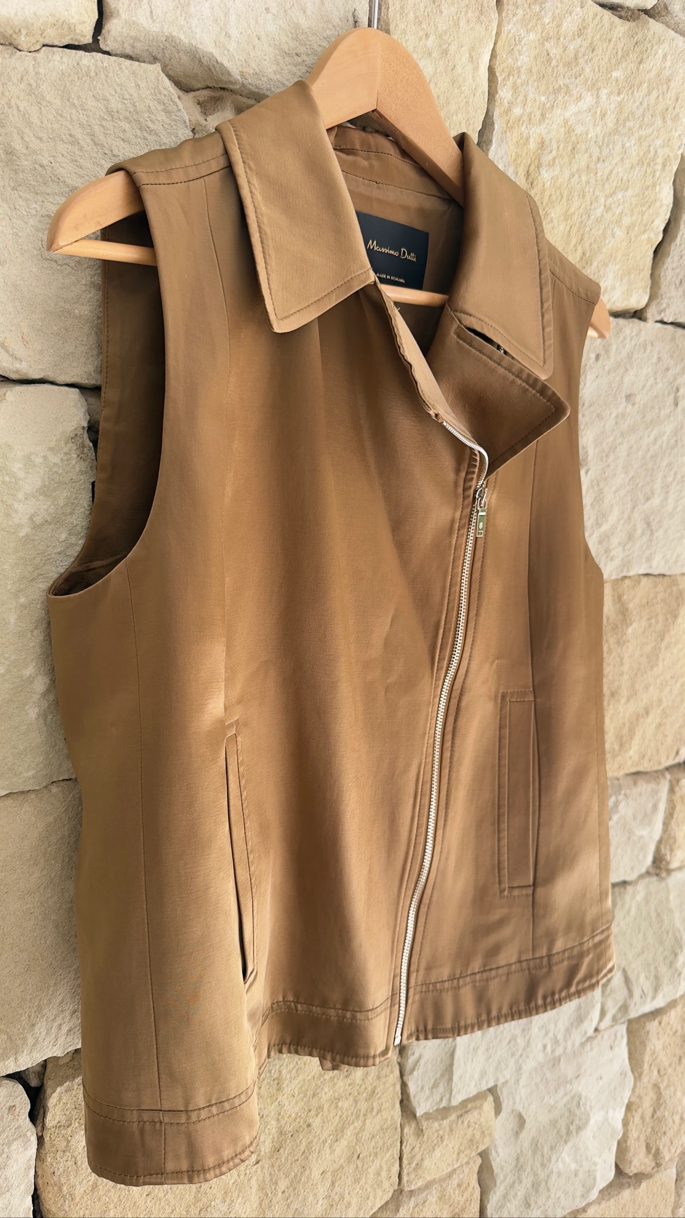 Chaleco color champán mujer Talla L de Massimo Dutti – photo 7